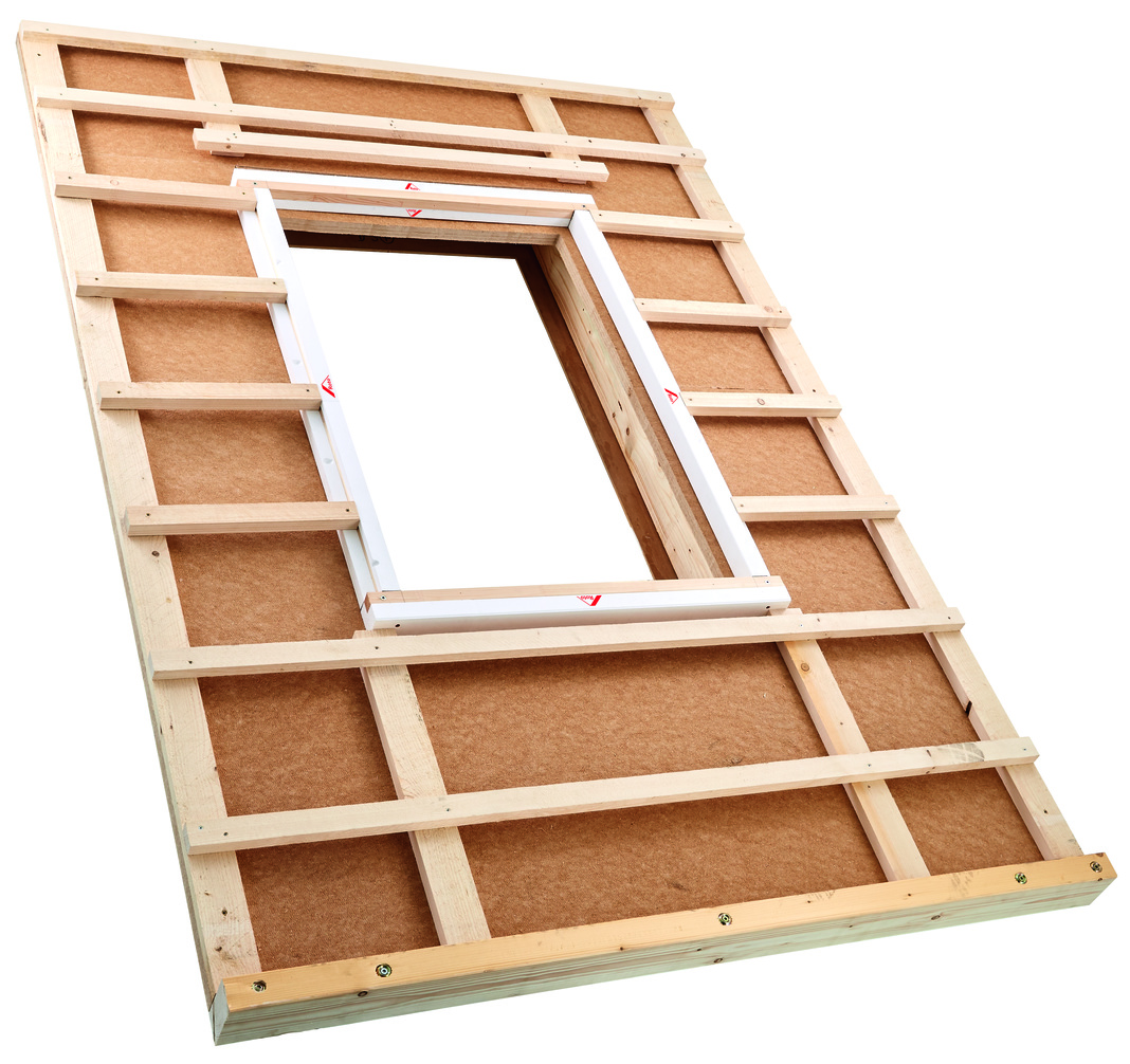 RotoQ MDA Montage-, Dämm- und Anschlussrahmen-757672M Holz, Sperrholz, Fenster